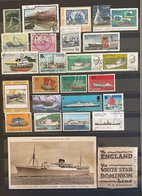 Thematic - SHIPS - stamps and historical items