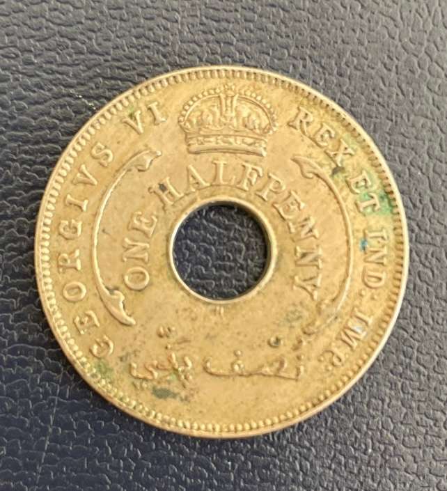 British West Africa - half pence - 1947 - KM #18