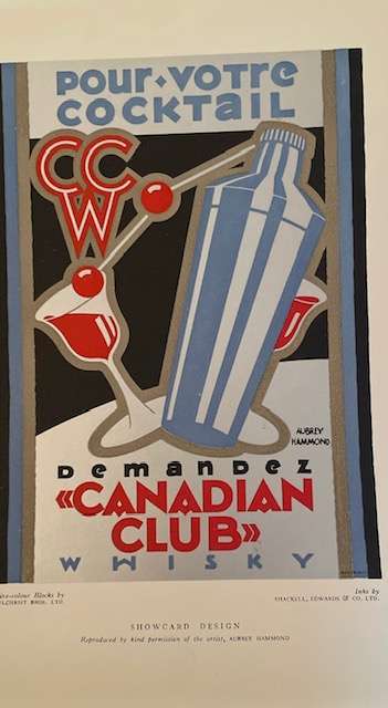 Vintage magazine art print - "Showcard Design" by Aubrey Hammond - Gilcrest Bros. Ltd