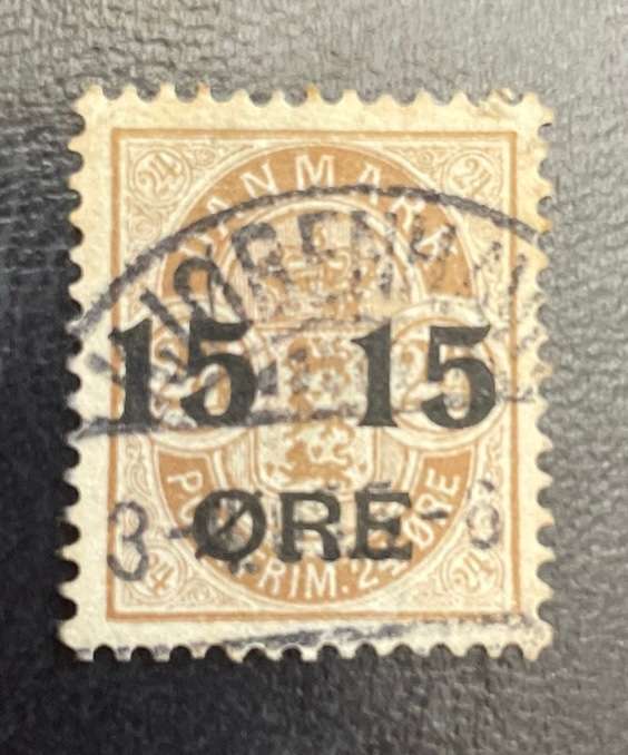Denmark - 1904 - SG103 - 15 Ore on 24 Ore Brown.
