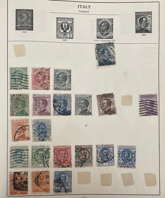 Italy - early stamps on paper - used