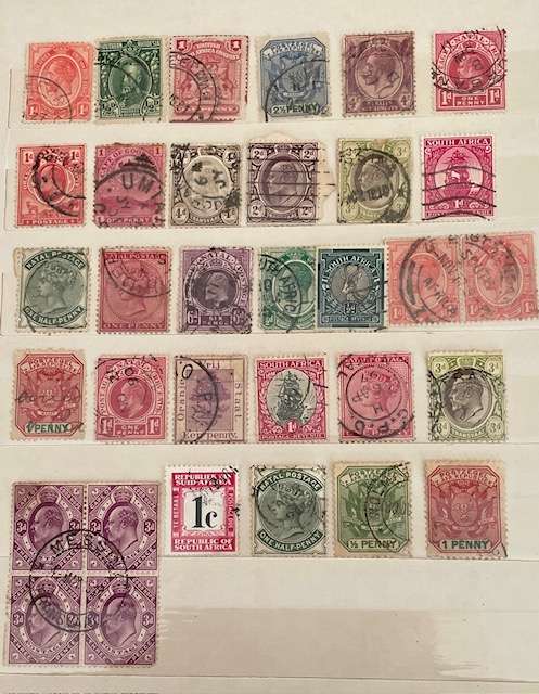 Mixed lot of early SA revenues