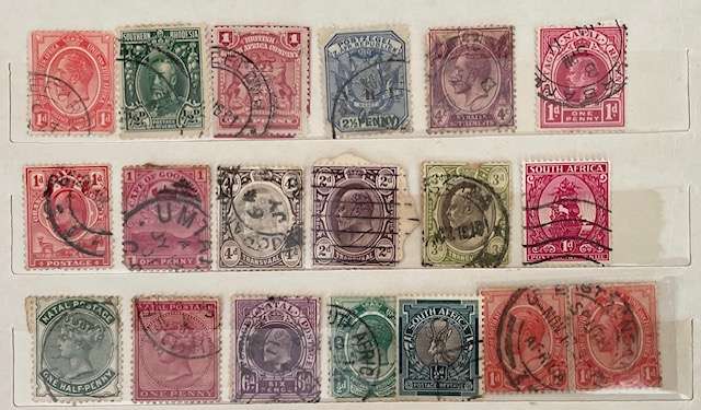 Mixed lot of early SA revenues