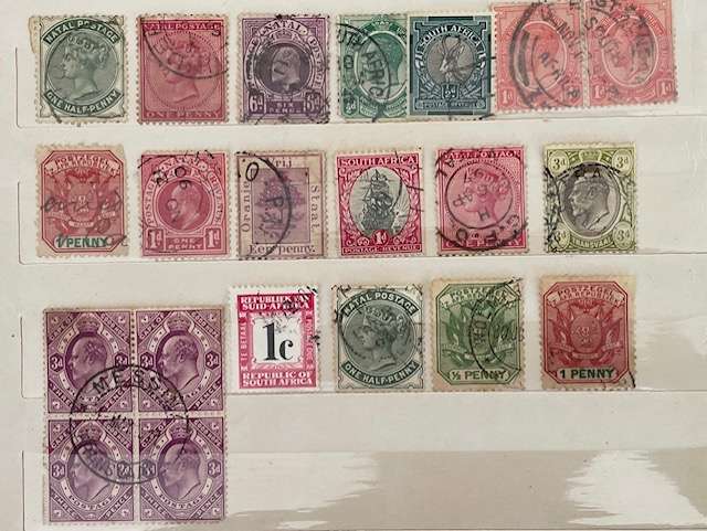 Mixed lot of early SA revenues