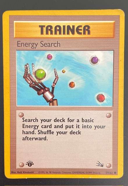 Pokemon TCG - Trainer -  ENERGY SWITCH - 1ST EDITION - 1999 - 59/62 - LP