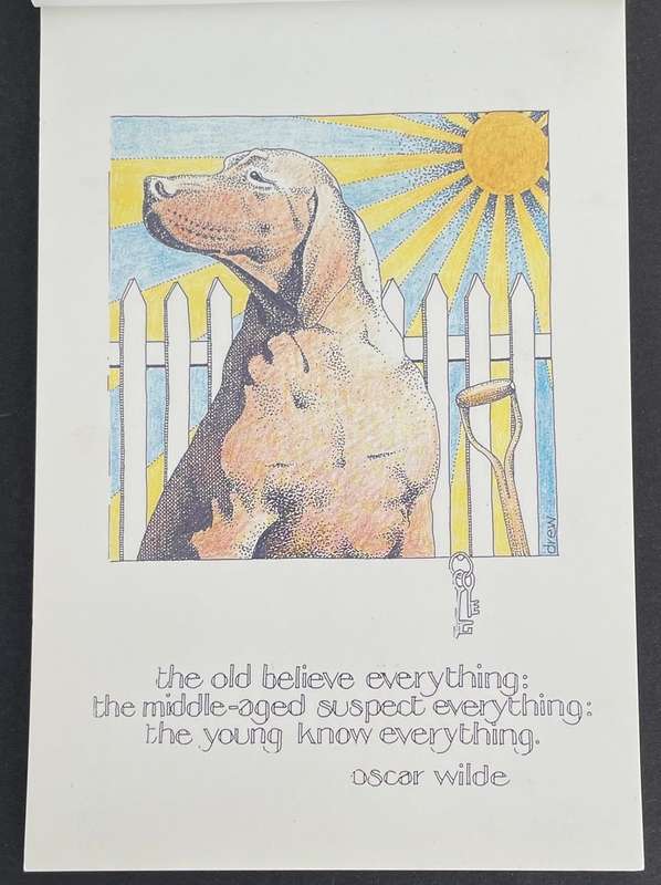 OSCAR WILDE POSTCARD BY SIMON DREW