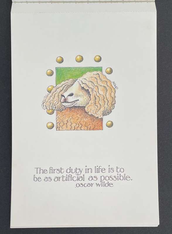 OSCAR WILDE POSTCARD BY SIMON DREW