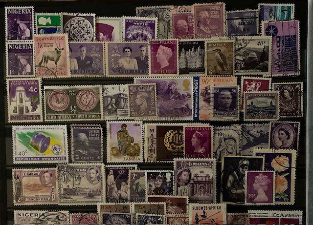 Bonanza Bulk Lot Purple Stamps - used