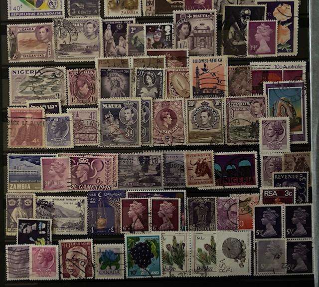 Bonanza Bulk Lot Purple Stamps - used