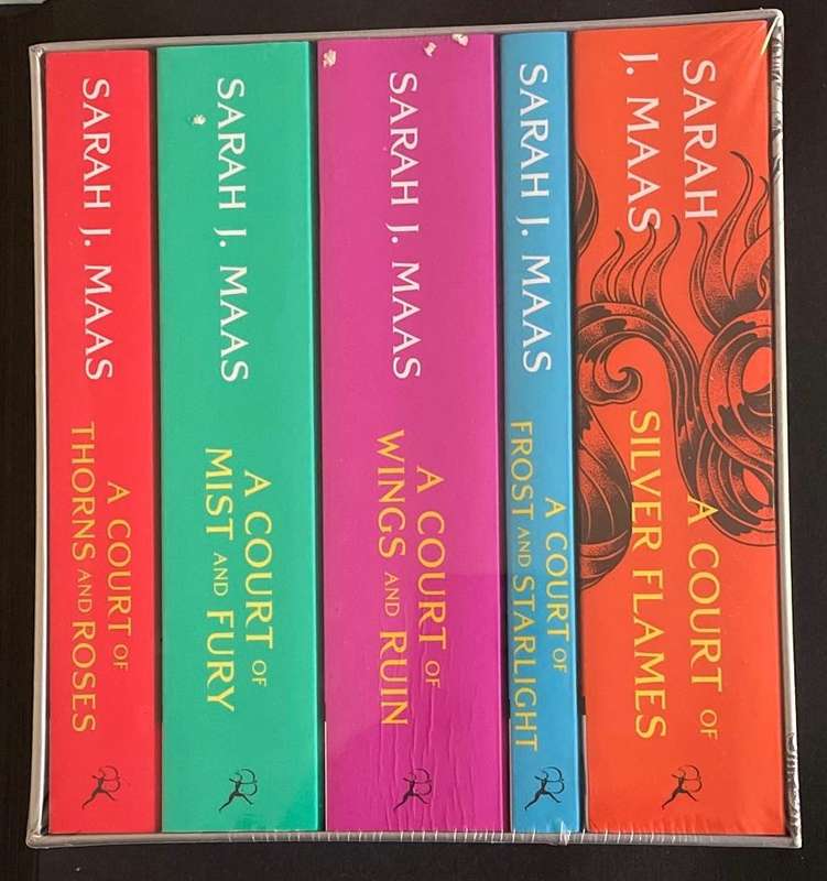 Box set of A Court of Thorns and Roses Series by Sarah Maas- 5 books - Unopened