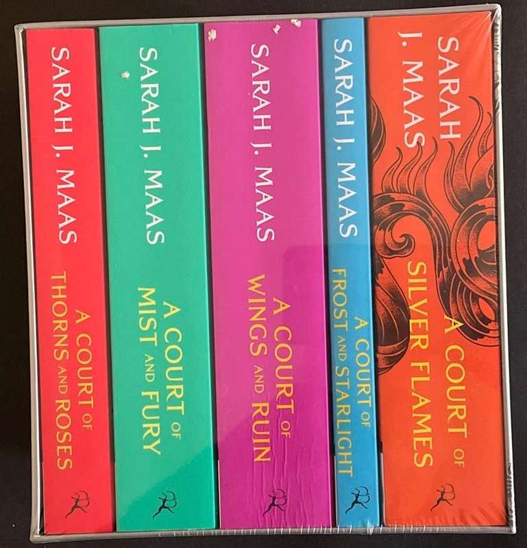 Box set of A Court of Thorns and Roses Series by Sarah Maas- 5 books - Unopened
