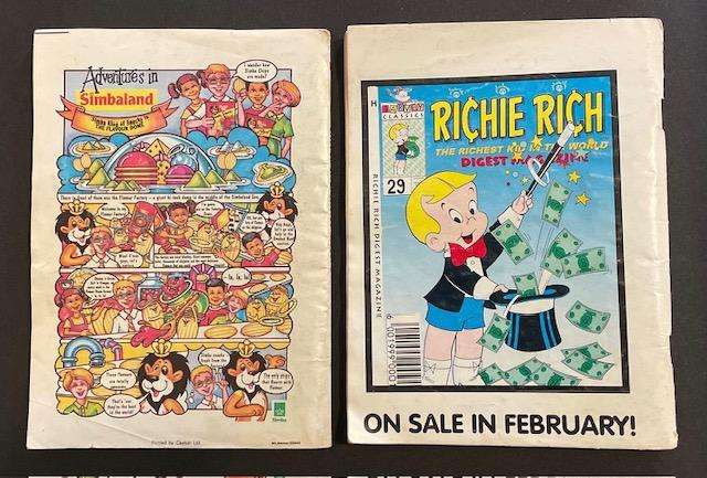 VINTAGE RICHIE RICH AND CASPER COMIC DIGEST - USED