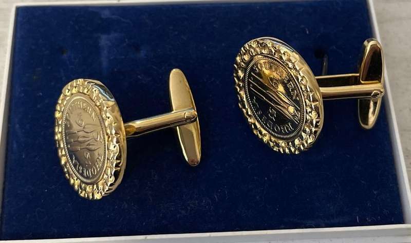 Vintage Southern Rhodesia 1951 cufflinks - Zeeta Creations