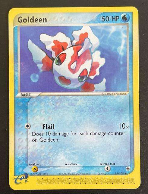 Pokémon Trading Card - GOLDEEN - 55/109 - 2003 - LP