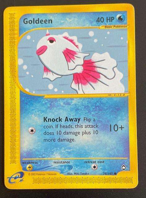 Pokémon Trading Card - GOLDEEN - 78/147 - 2002 - LP