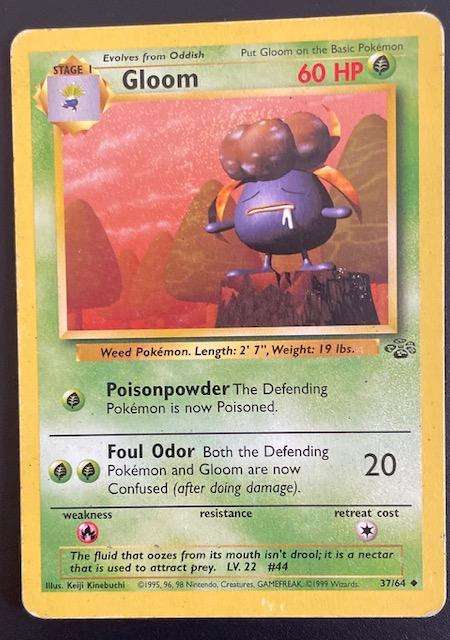 Pokémon Trading Card - GLOOM - 1999 - 37/64 - MP