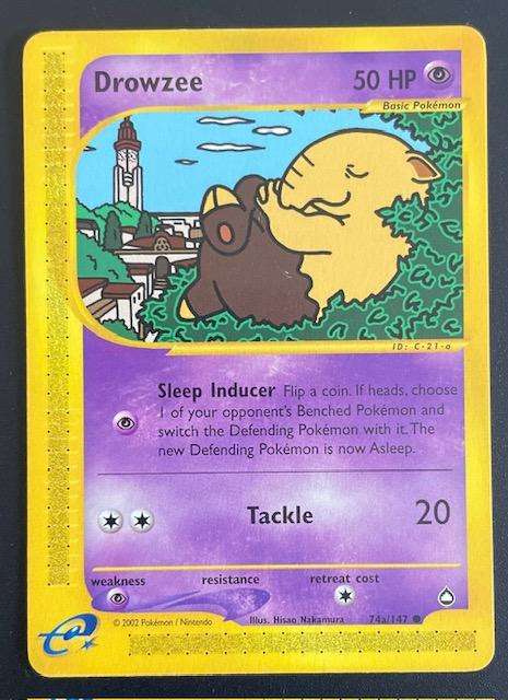 Pokémon Trading Card - DROWZEE -2002 - 74a/147 LP
