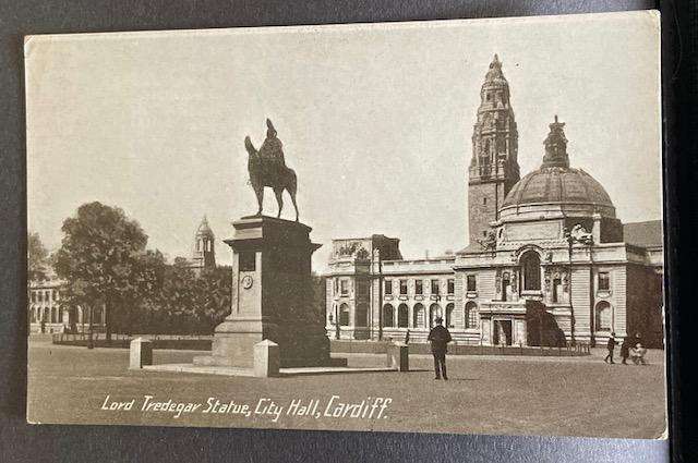 Antique postcard - Philco series - LORD TRAFALGAR STATUE - posted 1919
