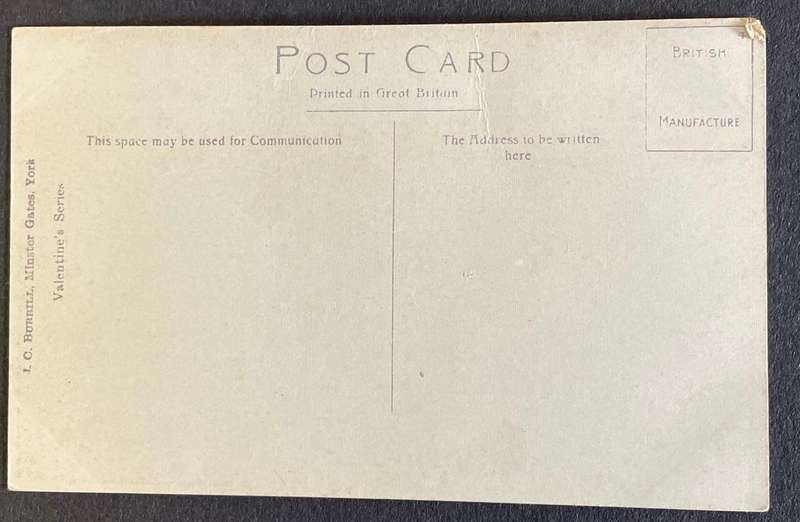 Antique postcard - YORK - The Old City Walls - Valentines - #75718  - unused - Beautiful!