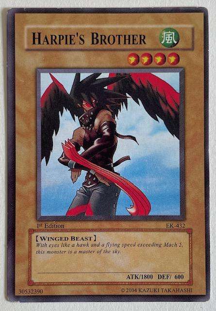 Yu Gi Oh Trading card - HARPIES BROTHER - 1ST EDITION -2004 -  EK432