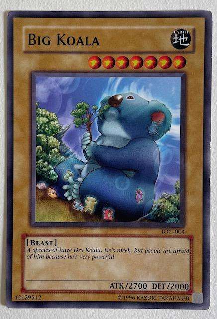 Yu Gi Oh Trading card - BIG KOALA - 1996 - IOC-004 - LP