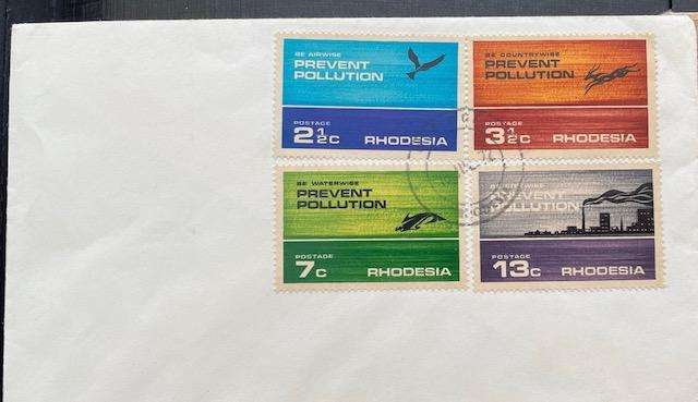 First Day Cover - Rhodesia - 1972 - Prevent pollution