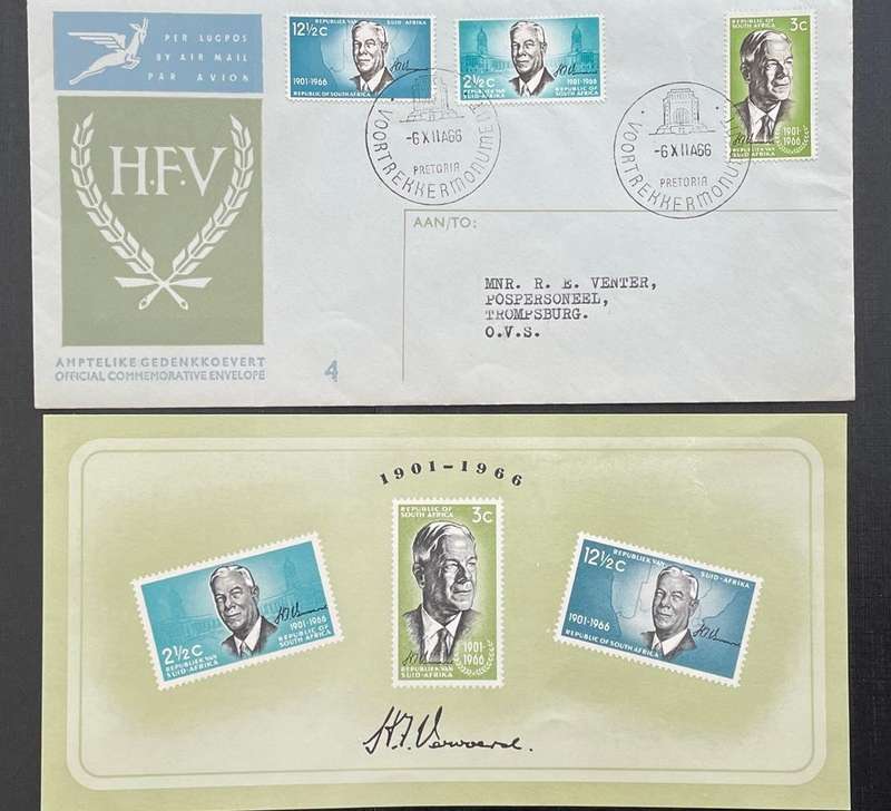 First Day Cover - South Africa - 1966 - HFV - stamped Pretoria - Voortrekker monument