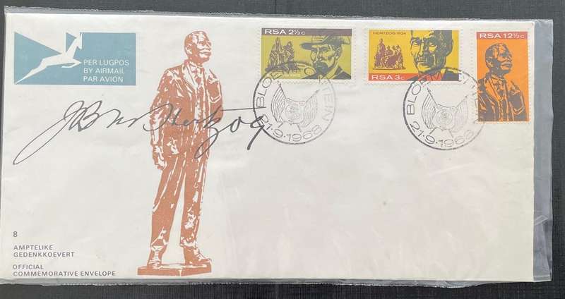 First Day Cover - South Africa - Herzthog - 1968 - Bloemfontein