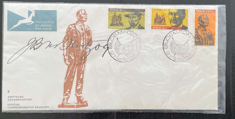 First Day Cover - South Africa - Herzthog - 1968 - Bloemfontein