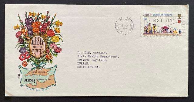 FDC - Jersey - 1970 - Battle of the Flowers - Channel Islands