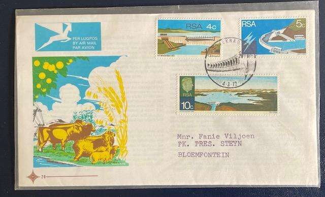 First Day Cover - South Africa - 1972 - H. F. Verwoed dam #20