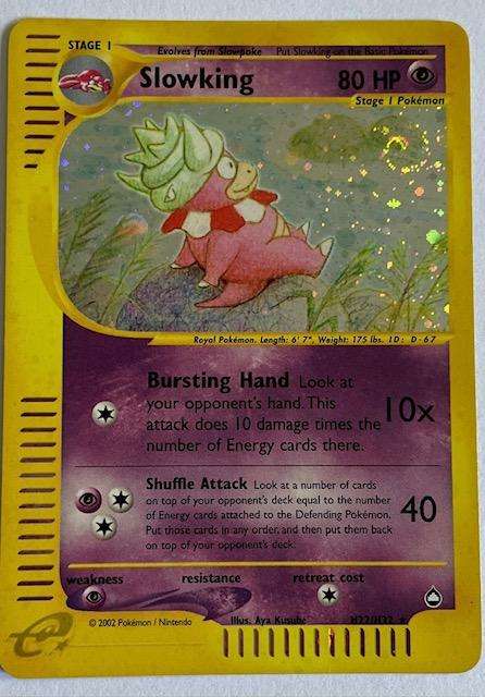 Pokémon Trading Card - 2002 - SLOWKING  - HOLO - H22/H32.  LP - RARE