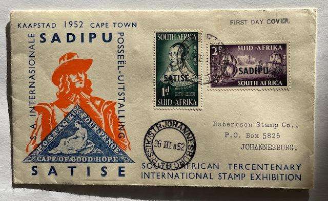 FDC South Africa - SADIPU - 1952 -CAPE TOWN - UNOPENED