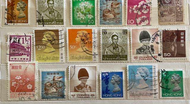 Mixed lot of Asian stamps - Used, NH