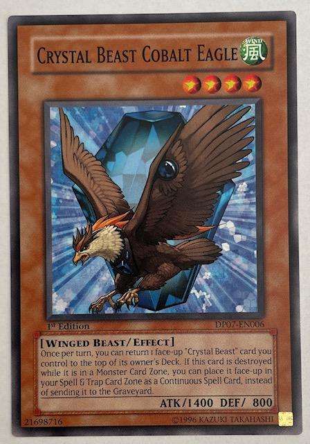 Yu Gi Oh! TCG -CRYSTAL BEAST COBALT EAGLE - 1ST EDITION - 1996 - DP07 - EN006 LP