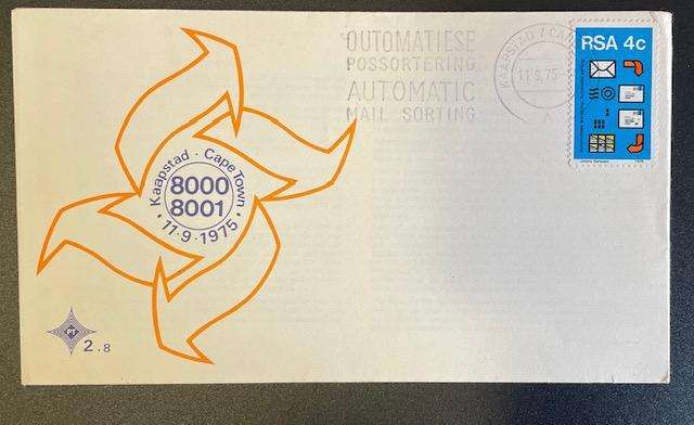 FDC  SOUTH AFRICA - AUTOMATIC MAIL SORTING 1979