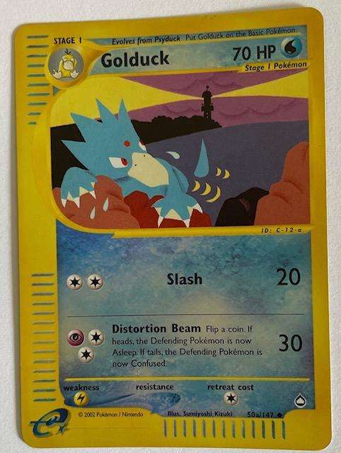 Pokémon Trading Card - 2002 - GOLDUCK 50a/147 - REV HOLO - LP NM