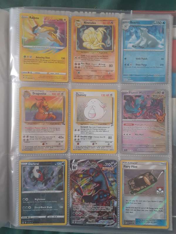 BINDER FULL OF MIXED RARE CARDS!