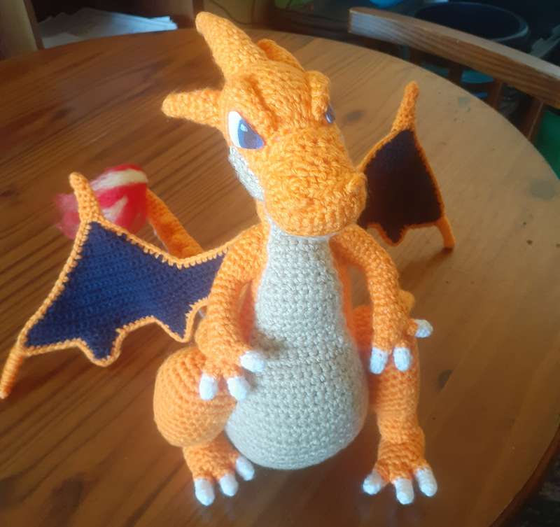 CHARIZARD RARE HAND MADE PLUSH CROCHET