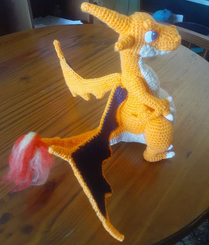 CHARIZARD RARE HAND MADE PLUSH CROCHET