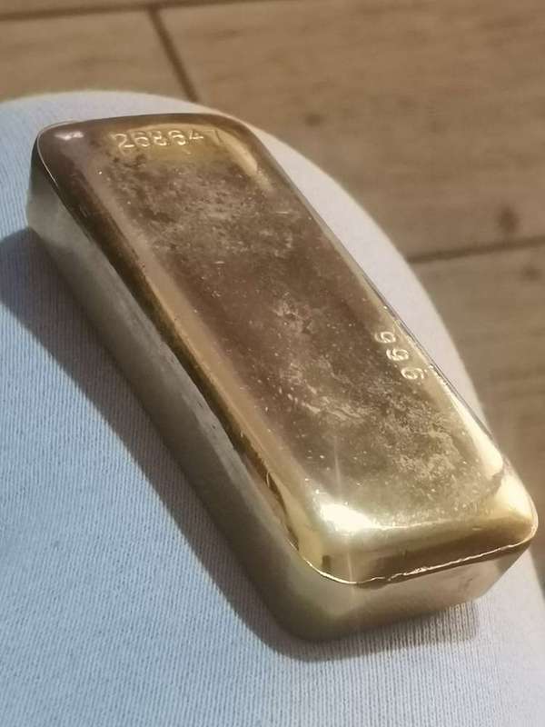 VINTAGE GOLD BAR BOTTLE OPENER