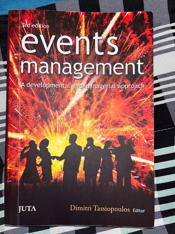 Events Management, 3rd edition, Dimitri Tassiopoulos