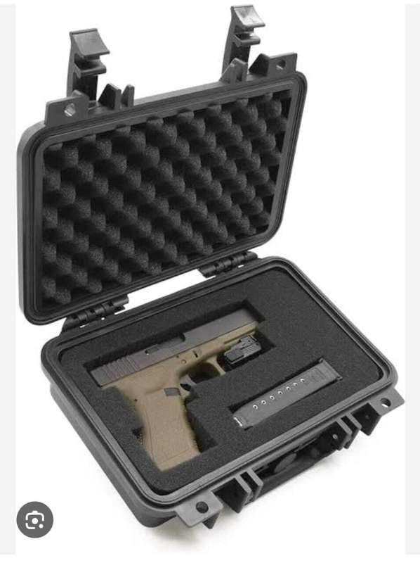 231815 - Black Hard Case With Pre-Cut Foam Interior water & dust proof