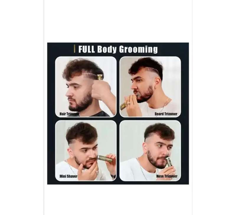 Titanium Alloy Rechargeable Beard & Hair Trimmer