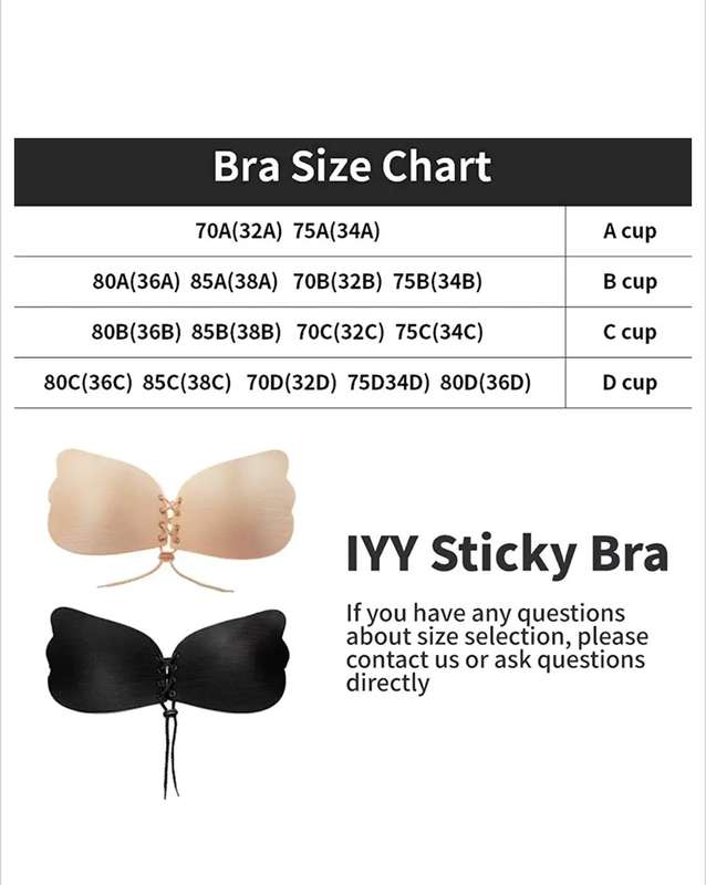 Push Up Bra Self Adhesive Strapless Silicone Invisible Bra
