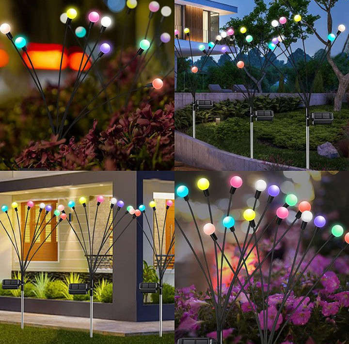 BURRAAQ TRANDING / SOLAR GARDEN LIGHTS FIRE FLES OUT DOOR
