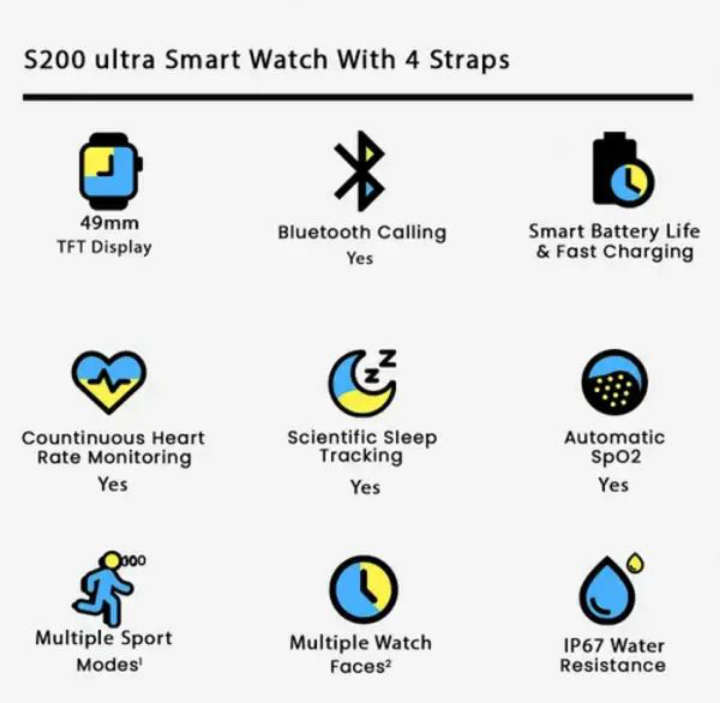 BURRAAQ TRANDING/ ULTRA SMART WATCH