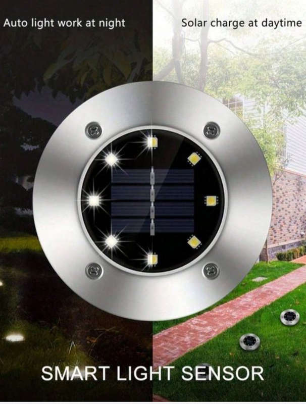 BURRAAQ TRANDING / SOLAR OUTDOOR SILVER WARM LIGHT