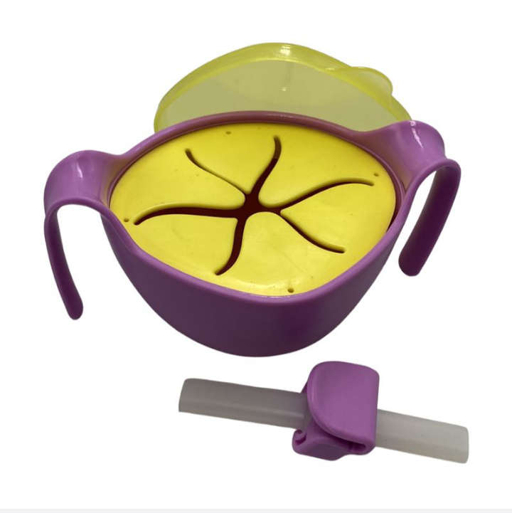 BURRAAQ TRANDING/ 3 IN 1 KIDS FOOD BOWL WITH LID