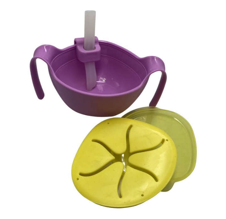 BURRAAQ TRANDING/ 3 IN 1 KIDS FOOD BOWL WITH LID